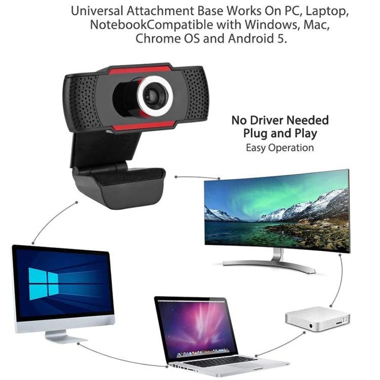 A480 480P USB Camera Webcam with Microphone, 480P — view 5