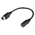 DIN to 5.5 X 2.5mm DC Power Cable, 4 Pin