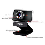 aoni C11 720P 150-degree Wide-angle Manual Focus HD Computer Camera with Microphone — view 3