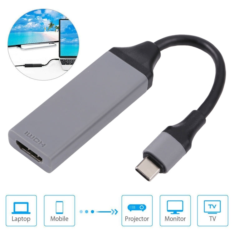 USB-C / Type-C 3.1 to HDMI 4Kx2K HDTV Cable, Cable Length: 20cm