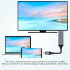 USB-C / Type-C 3.1 to HDMI 4Kx2K HDTV Cable, Cable Length: 20cm