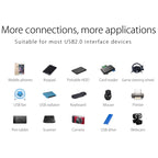 ORICO W5P-U2-100 USB 2.0 Desktop HUB with 100cm Micro USB Cable Power Supply