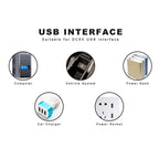 8LEDs 5V 200LM USB LED Book Light Portable Night Light, with Micro Adapter