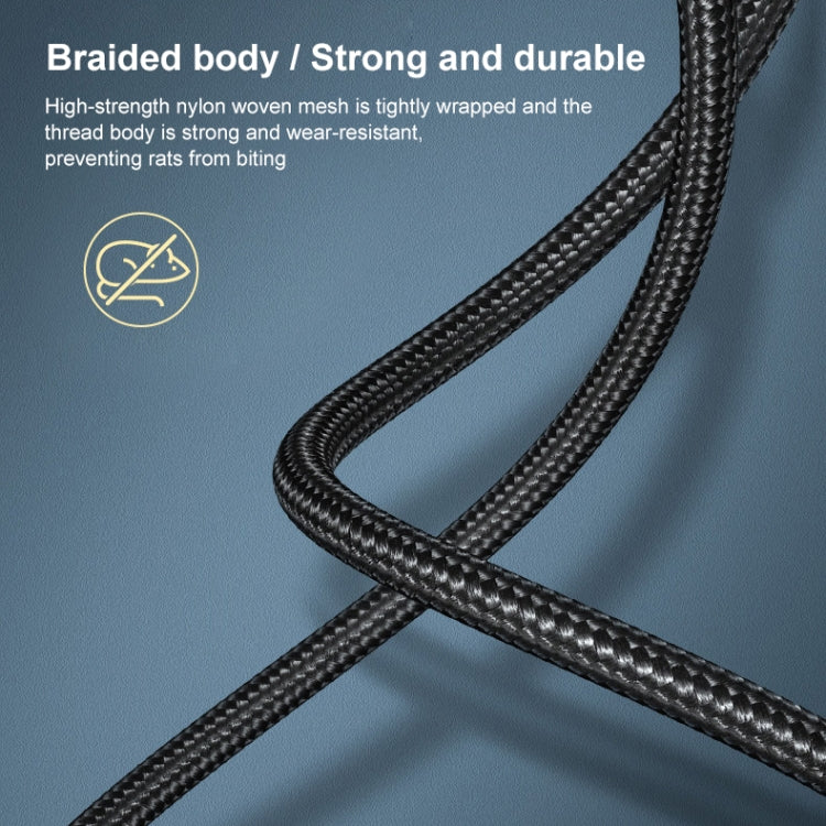 Ugreen Type-C / USB-C to Type-B Printer Nylon Braid Connect Data Cable, Length: 1.5m