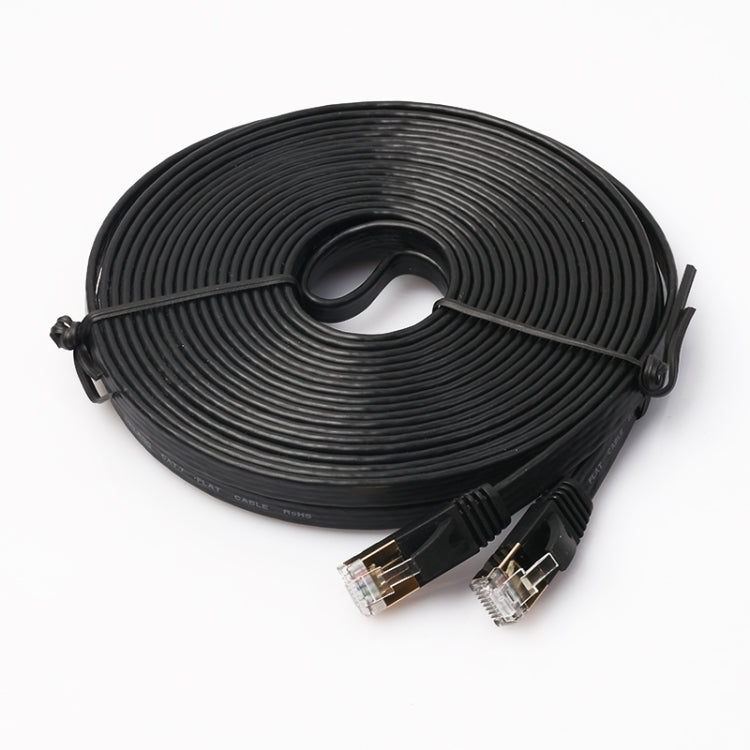10m CAT7 10 Gigabit Ethernet Ultra Flat Patch Cable for Modem Router LAN Network - Built with Shielded RJ45 Connectors