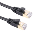 10m CAT7 10 Gigabit Ethernet Ultra Flat Patch Cable for Modem Router LAN Network - Built with Shielded RJ45 Connectors