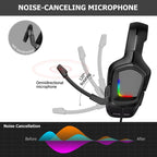 K20i Stereo Gaming Headset with Microphone RGB Light for XBox One / Laptop Tablet