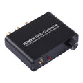Converter HD HIFI Optical to RCA+3.5mm Headphone 5.1 Channel Digital Audio Converter with Volume Control, 192KHz DAC