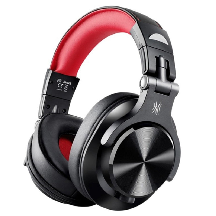 OneOdio A71 Head-mounted Noise Reduction Wired Headphone with Microphone — A71 (Red Black)