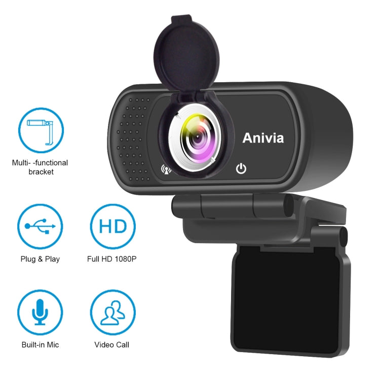 W5 HD 1080P USB Fixed Focus Camera With Mic — view 3