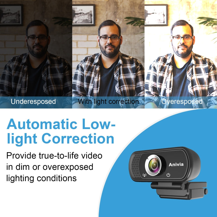 W5 HD 1080P USB Fixed Focus Camera With Mic — view 4