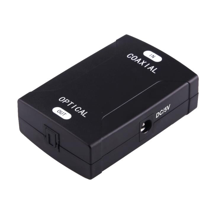 to Optical Toslink Output Digital Audio Converter Adapter, Coaxial RCA Input