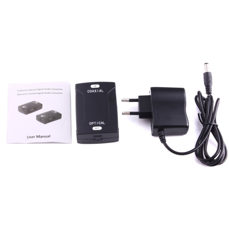 to Optical Toslink Output Digital Audio Converter Adapter, Coaxial RCA Input