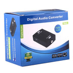 to Optical Toslink Output Digital Audio Converter Adapter, Coaxial RCA Input