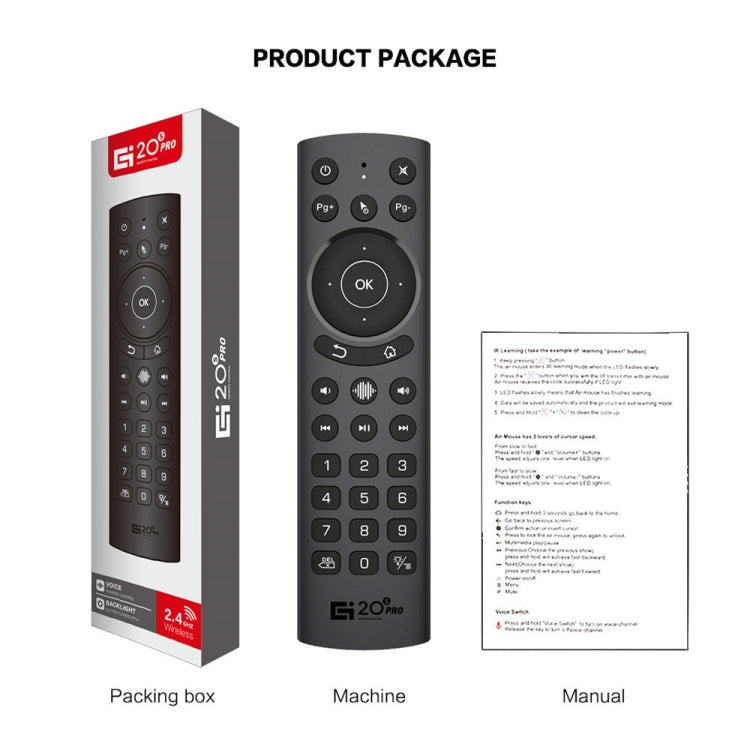Voice Backlight Version 2.4G Air Mouse Remote Control, G20S Pro — G20S Pro