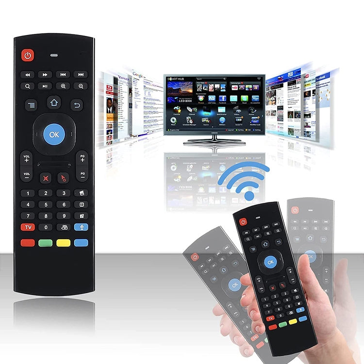MX3-L Voice without Backlit 2.4GHz Fly Air Mouse Wireless Keyboard Remote Control — view 7