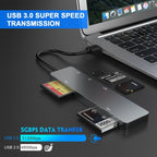 Rocketek CR308 USB3.0 Multi-function Card Reader CF / CFast / SD / MS / TF Card 5 in 1 — view 5