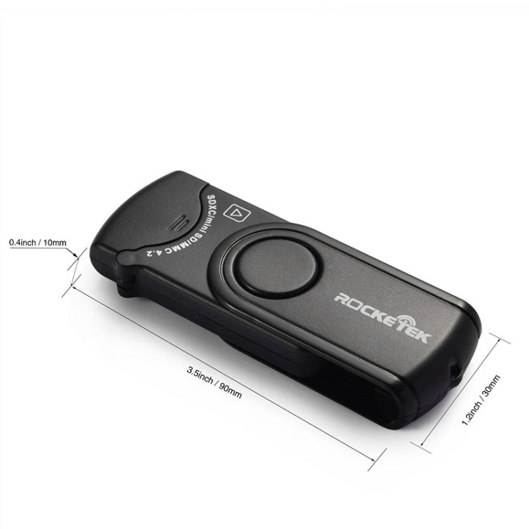 Rocketek CR3 USB3.0 2 in 1 SD / TF Card Reader