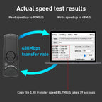 Rocketek CR3 USB3.0 2 in 1 SD / TF Card Reader