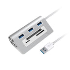 Rocketek HC423 USB3.0 x 3 + SD / TF / CF Card Reader HUB Adapter