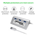 Rocketek HC423 USB3.0 x 3 + SD / TF / CF Card Reader HUB Adapter