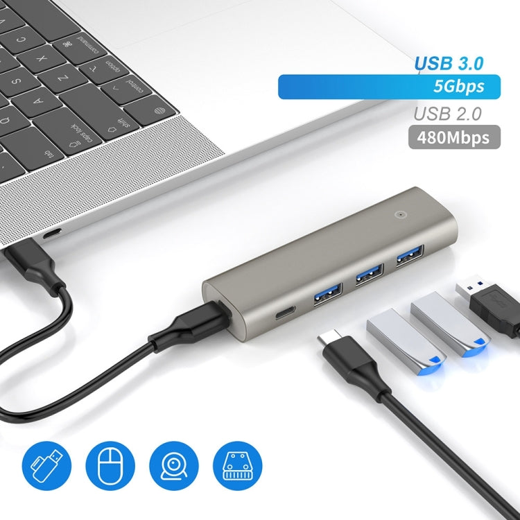 Rocketek HC466 USB3.2 Gen2 Type-C 4 in 1 HUB Adapter — view 3