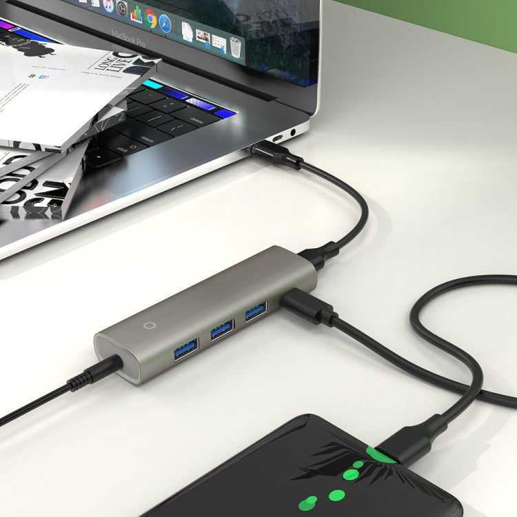 Rocketek HC466 USB3.2 Gen2 Type-C 4 in 1 HUB Adapter — view 6