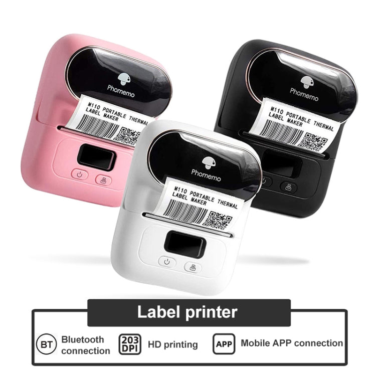 Phomemo M110 Home Handheld Mini Bluetooth Thermal Printer — White