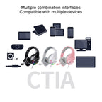 YINDIAO Q2 Head-mounted Wired Gaming Headset with Microphone, Version: Dual 3.5mm + USB