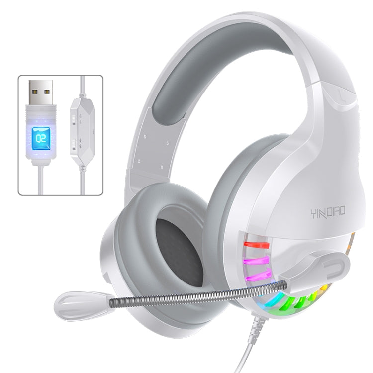 YINDIAO Q2 Head-mounted Wired Gaming Headset with Microphone, Version: Single USB Sound Card
