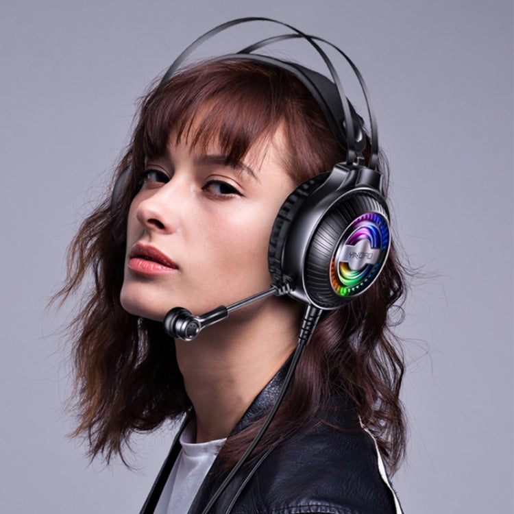 YINDIAO Q4 Head-mounted Wired Gaming Headset with Microphone, Version: Dual 3.5mm + USB