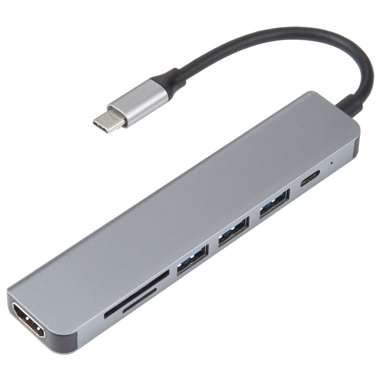 USB-C / Type-C to USB Docking Station HUB Adapter, 7 in 1