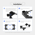 ORICO CPB4-BK-BP Computer Host Bracket with Wheels