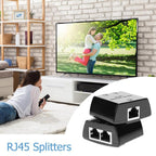 RJ45 to 2 x RJ45 Ethernet Network Coupler Thunder Lightning Protection — view 7