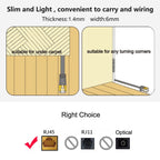 REXLIS 1.5m CAT7 10 Gigabit Retractable Flat Ethernet RJ45 Network LAN Cable
