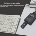 DY-B046 2 In 4 Out USB 2.0 Sharing Switch USB Flash Printer Adapter