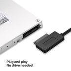 Professional USB 3.0 to 7+6Pin Slimline SATA Cable Adapter Indicator