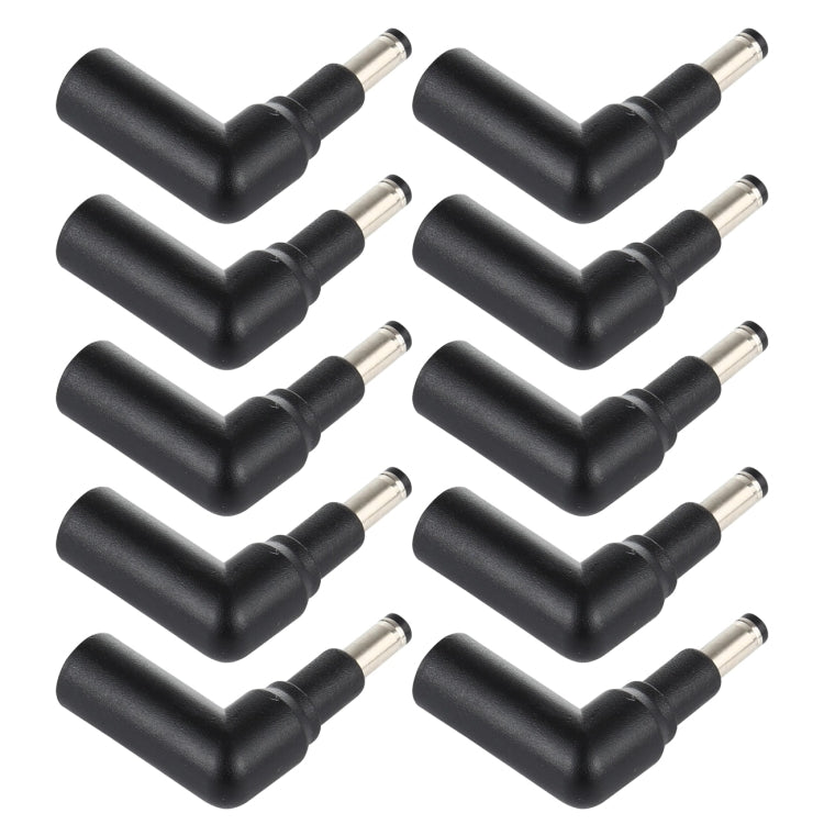 10 PCS 4.5 x 3.0mm Female to 4.8 x 1.7mm Male Plug Elbow Adapter Connector