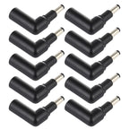 10 PCS 4.5 x 3.0mm Female to 4.8 x 1.7mm Male Plug Elbow Adapter Connector