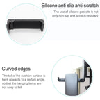 Metal Foldable Headset Stand Display Hanger, Desktop Lock Clip Type — Silver