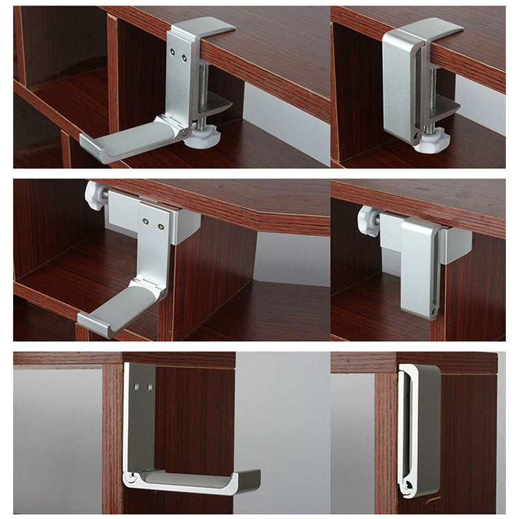 Metal Foldable Headset Stand Display Hanger, Desktop Lock Clip Type — view 8
