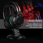 R-008-02 Luminous Integrated Mecha-shaped Headset Holder with Dual USB Ports & Computer Switch — view 5