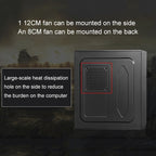 T5 USB 2.0 Main Chassis 400x190x410mm Micro-ATX / ATX PC PC Desktop Computer Case