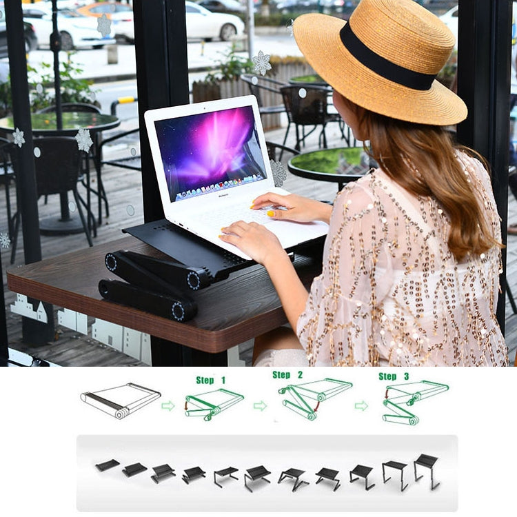 Portable 360 Degree Adjustable Foldable Aluminium Alloy Desk Stand for Laptop / Notebook