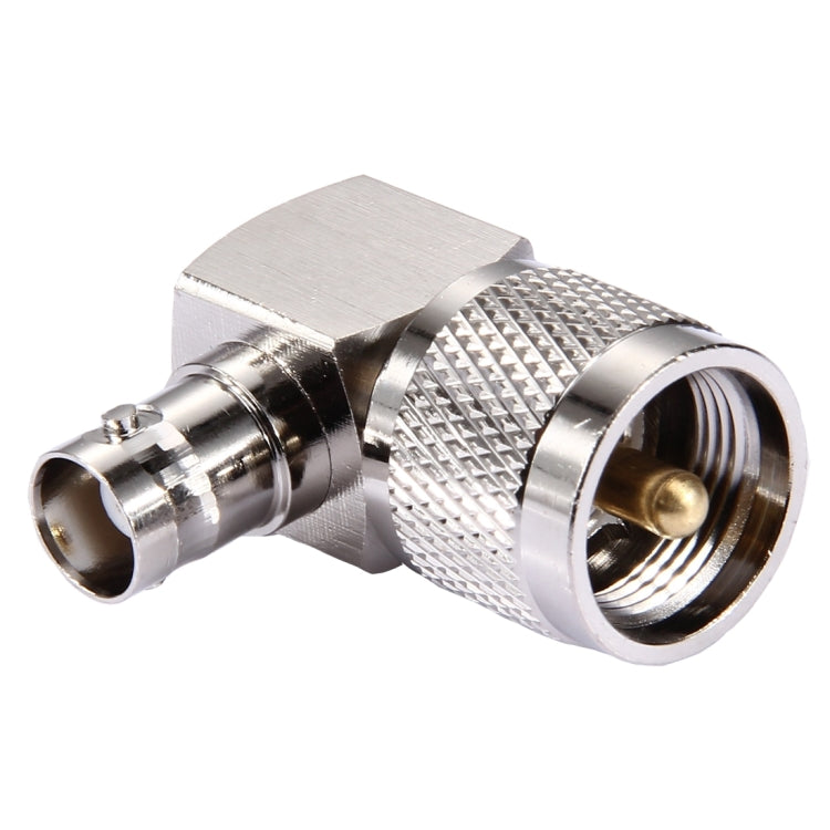 UHF Male to BNC Female Connector, 90 Degree Elbow — 90 Degree Elbow