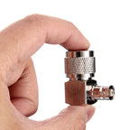 UHF Male to BNC Female Connector, 90 Degree Elbow — view 4