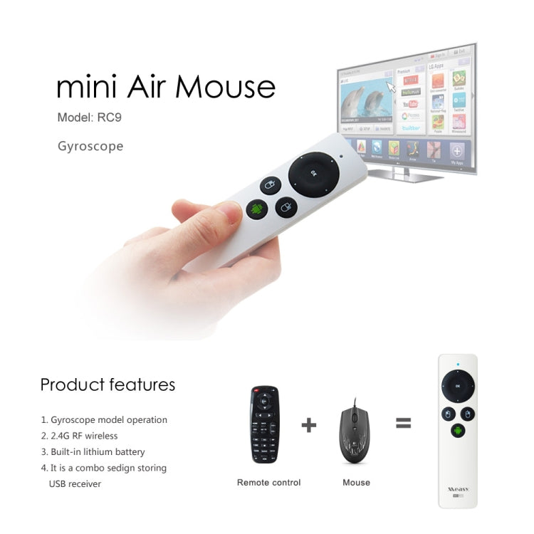 2.4GHz Fly Air Mouse Wireless Keyboard Remote Control