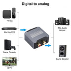Digital to Analog 3.5 Coaxial Audio Converter, Host + USB Cable + Optical Fiber Cable