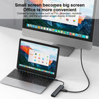 BYL-2303 7 in 1 USB-C / Type-C to USB Multifunctional Docking Station HUB Adapter