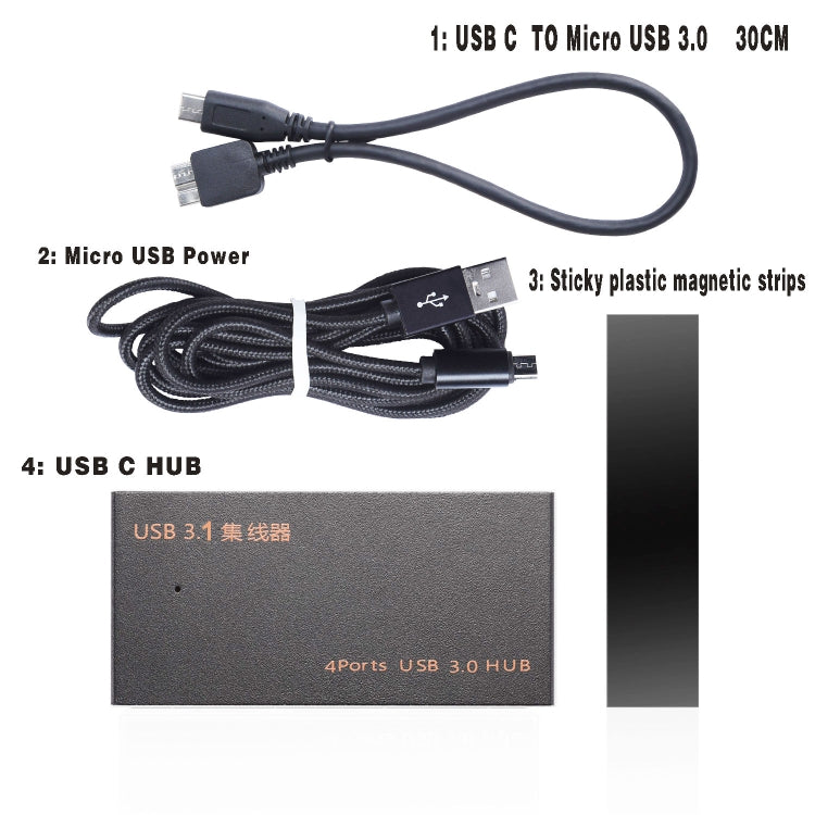 9573S 4 In 1 USB 3.0 Multi-function HUB Converter Expansion Dock